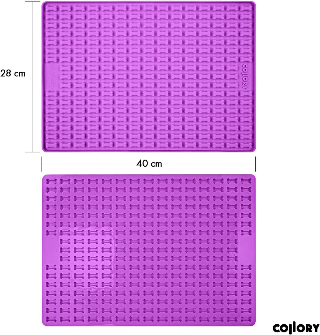 Collory® Mini Knochen (2cm) Silikon Backmatte, Backform für mini DIY Hundekekse und Leckerlis, Knoch