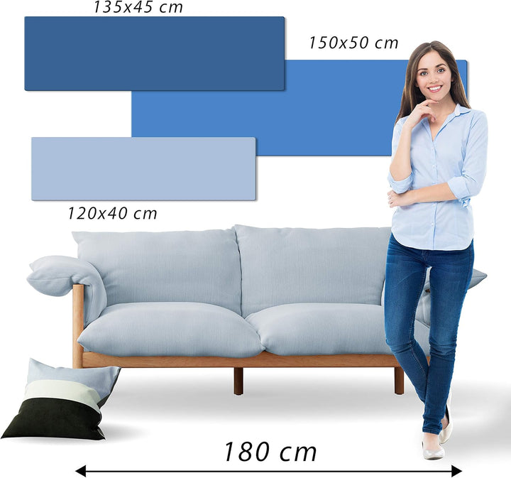 murando - Bilder Abstrakt 150x50 cm Vlies Leinwandbild 1 tlg Kunstdruck modern Wandbilder XXL Wandde