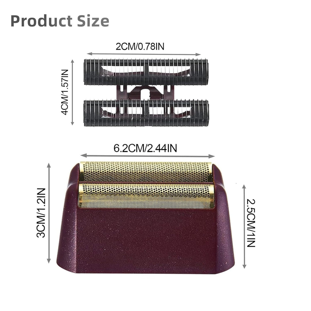 AUDOC Ersatz Rasierköpfe kompatibel mit Wahl Foil Shaver (Red/2) Rot/2, Rot/2