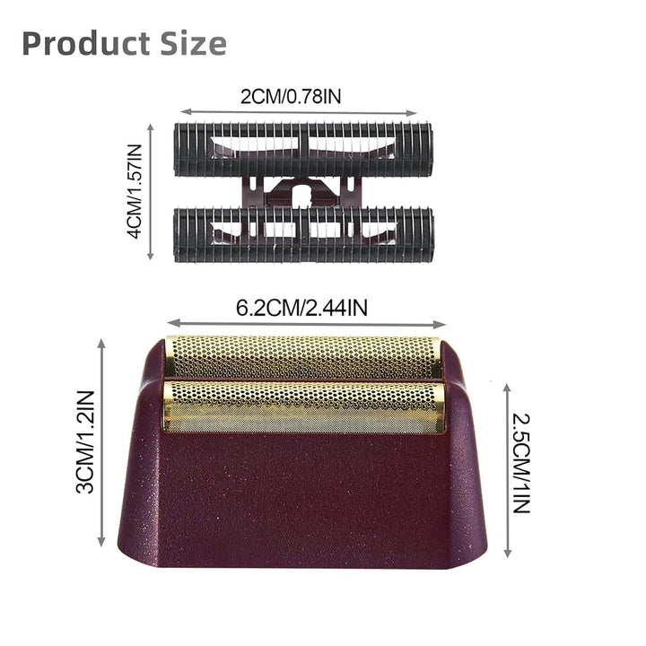 AUDOC Ersatz Rasierköpfe kompatibel mit Wahl Foil Shaver (Red/2) Rot/2, Rot/2