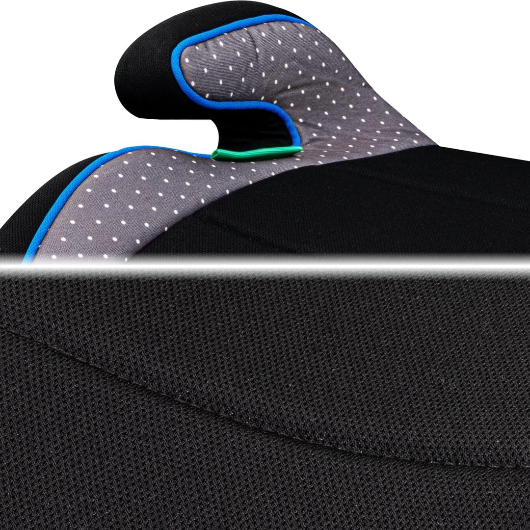 2er SET Sitzerhöhung für Kinder zwischen 125 cm und 150 cm (SCHWARZ/GRAU/BLAU)