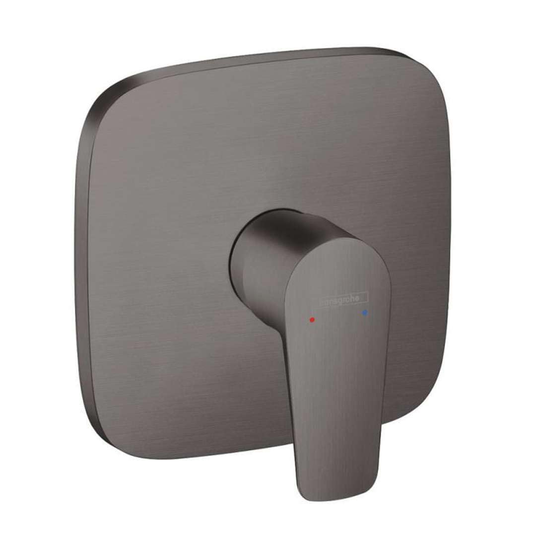 hansgrohe Duscharmatur Talis E, Unterputz Einhebel-Wannenmischer, Brushed Black Chrome Brushed Black
