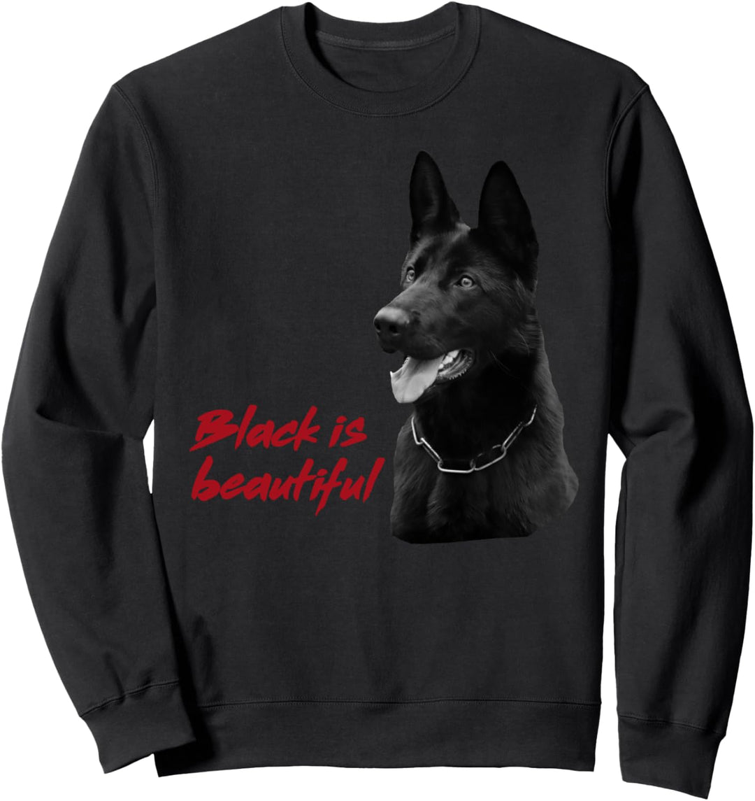Schäferhund Pullover Damen und Herren, schwarzer Schäferhund Sweatshirt