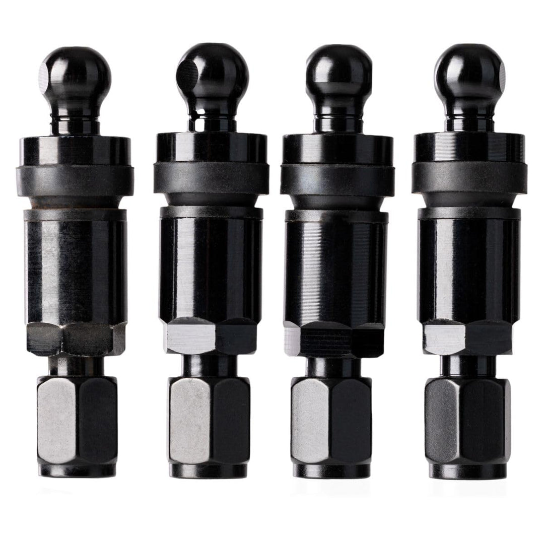 4x RDKS TPMS Reifendrucksensor Reifendruckkontrollsystem Metallventil Schwarz passend für A3 A4 A5 Q