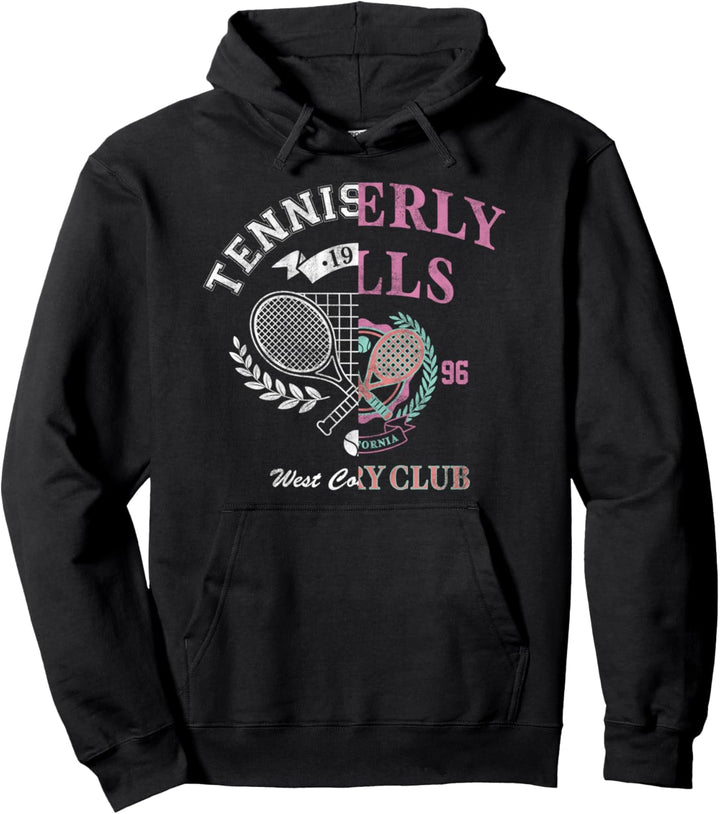 Tennis Sport Split Design Pullover Hoodie