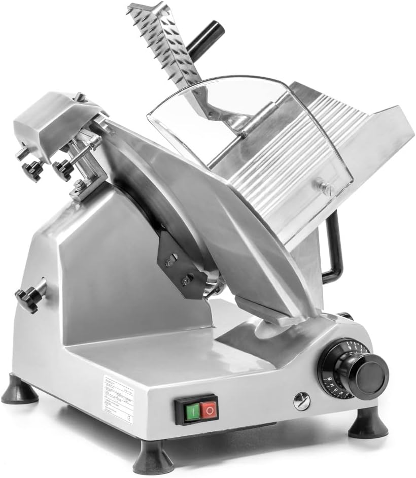 Forgast Fleisch Allesschneider | 30cm | Klingen Aufschnittmaschine | Wurstschneidemaschine mit einst