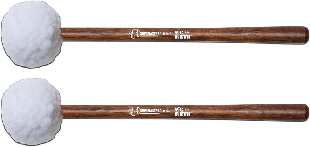 VIC FIRTH Bass Mallets MB4-S Corpsmaster Serie Soft Xlarge Head, Soft Xlarge Head
