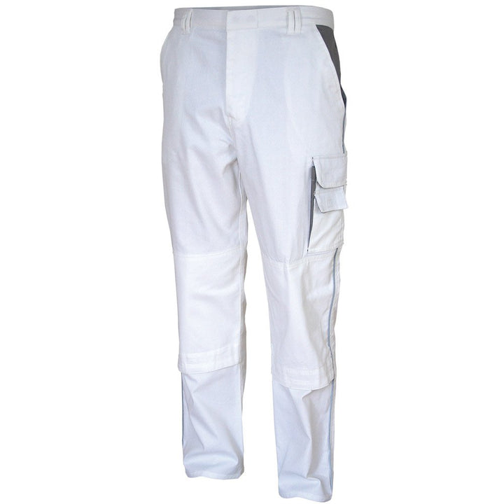 Carson Contrast Arbeitshose, Weiss/Grau, 52 52 Weiss / Grau, 52 Weiss / Grau