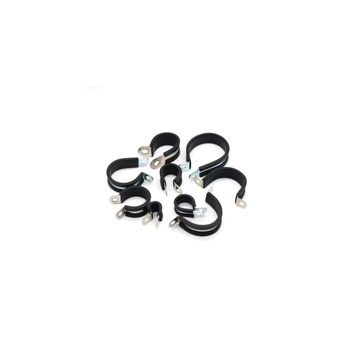 Rohrschellen Leitungsschellen Schlauchschellen mit Gummi DIN 3016 RSGU 15mm 12mm 50 Stück, 50 Stück