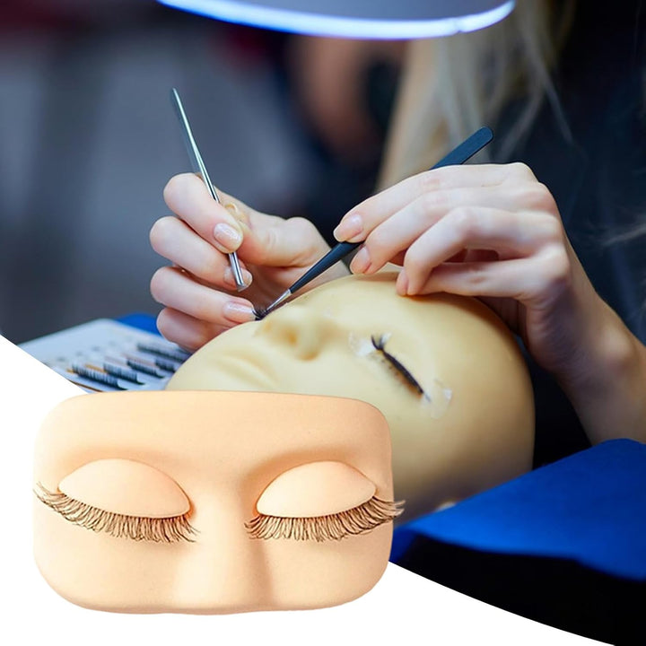 Lash Mannequin-Kopf, weiches Silikon-Modell, Make-up-Mannequin-Gesicht, für Training, Schönheitssalo