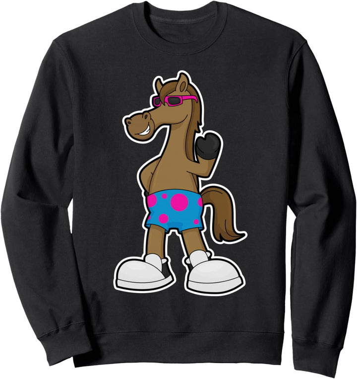 Pferd Sonnenbrille Sweatshirt
