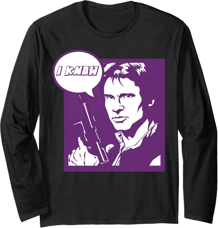 Star Wars Pop Art Han Solo Langarmshirt
