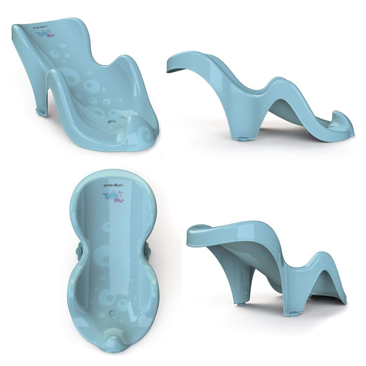 BABYLON Aqua Mini Baby Badewannensitz, ab 0-6 Monate, Antirutsch, Blau blau 2, blau 2