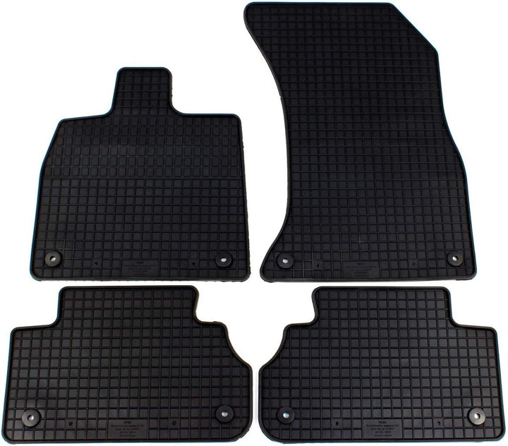 Petex 12610 Fussmatten Set Gummimatten Vorne und Hinten schwarz
