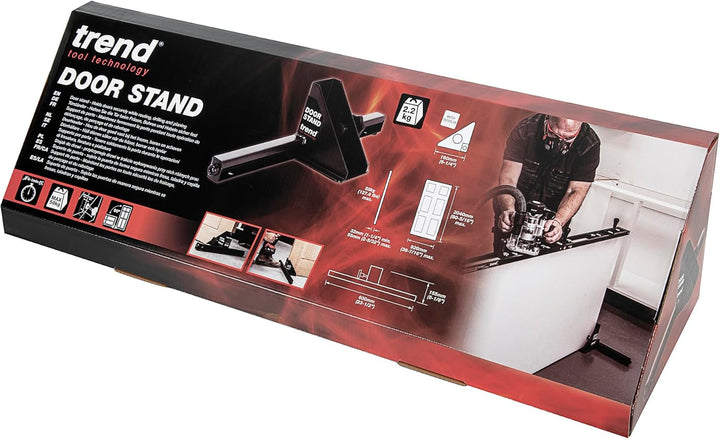 Trend Türständer - Sichert Türen vertikal oder horizontal, D/STAND/A Schwarz Einzelbett, Schwarz Ein