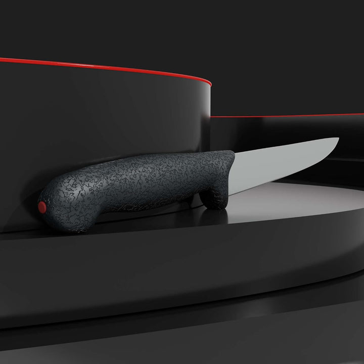 Giesser seit 1776 - Made in Germany - Stechmesser rutschfest PrimeLine, spitze Klinge 18 cm, schwarz