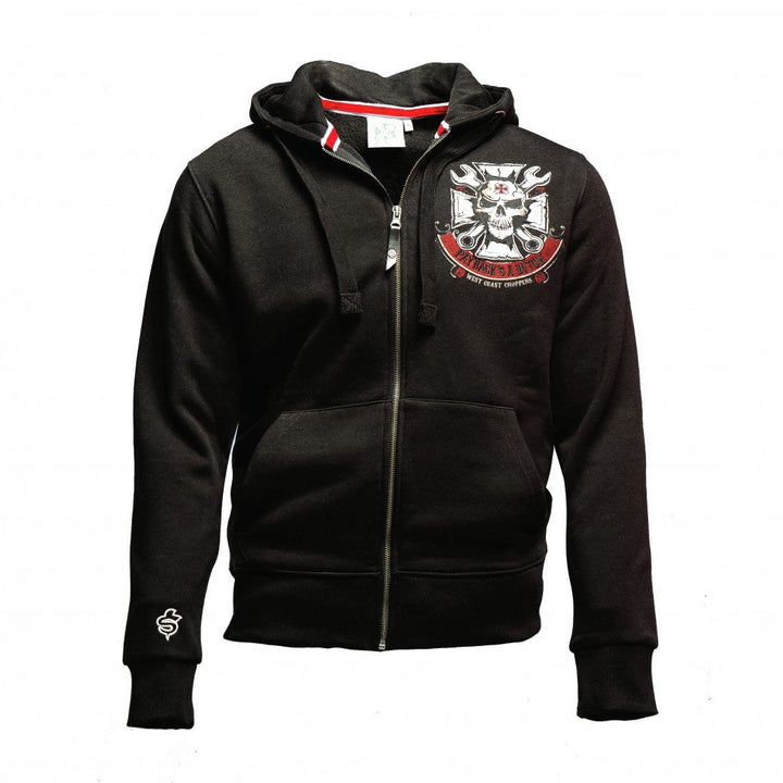 West Coast Choppers Zip Hoody Mechanic, Farbe:schwarz, Grösse:M