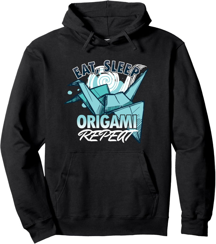 Origami Falten Papier Japanische Kunst Filigran Geschenk Pullover Hoodie