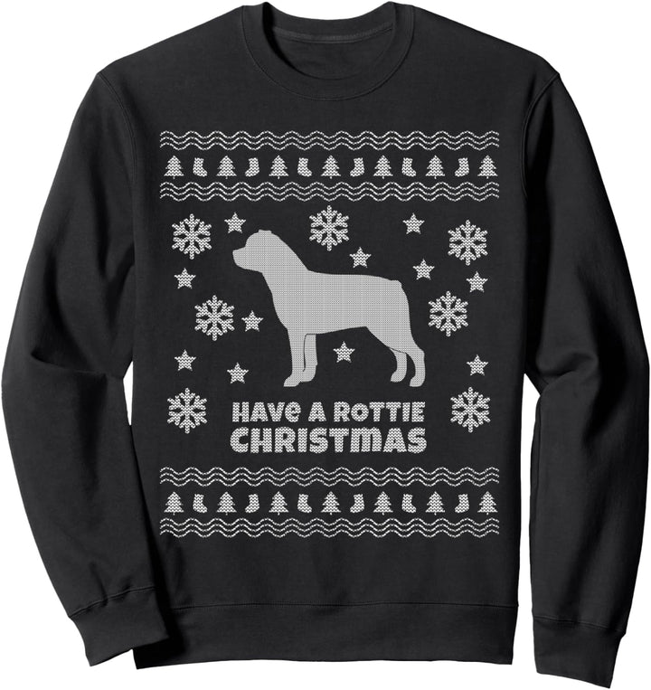 Rottweiler Hässliche Weihnachten Rottie-Feiertag Sweatshirt