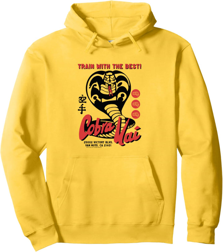Cobra Kai Retro Cobra Kai Ad Pullover Hoodie