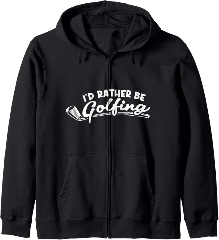Rather Be Golfing Funny Tolles Geschenk für Golfer Kapuzenjacke