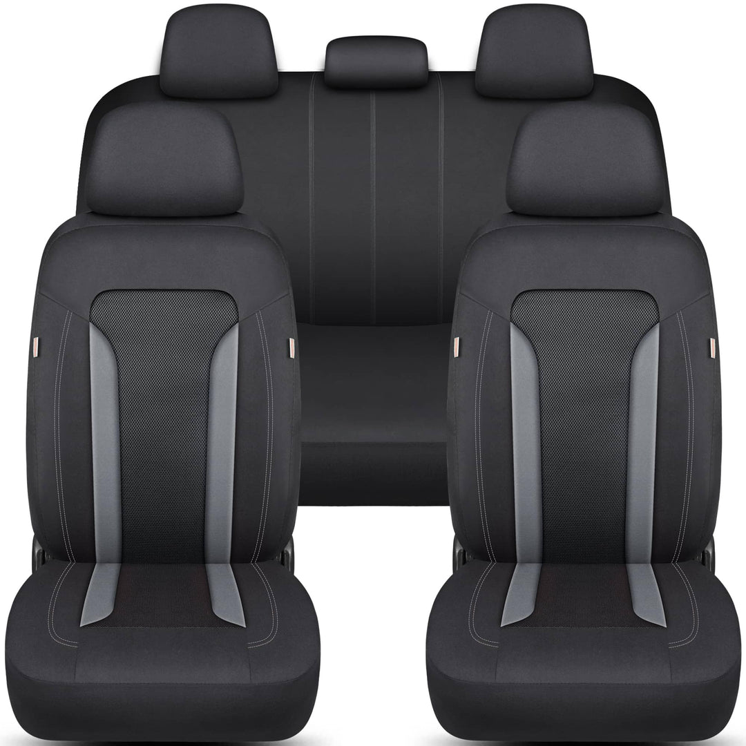 Schonbezüge-Komplettset für Citroen C3 4 e-C3 in Schwarz/Grau FT2