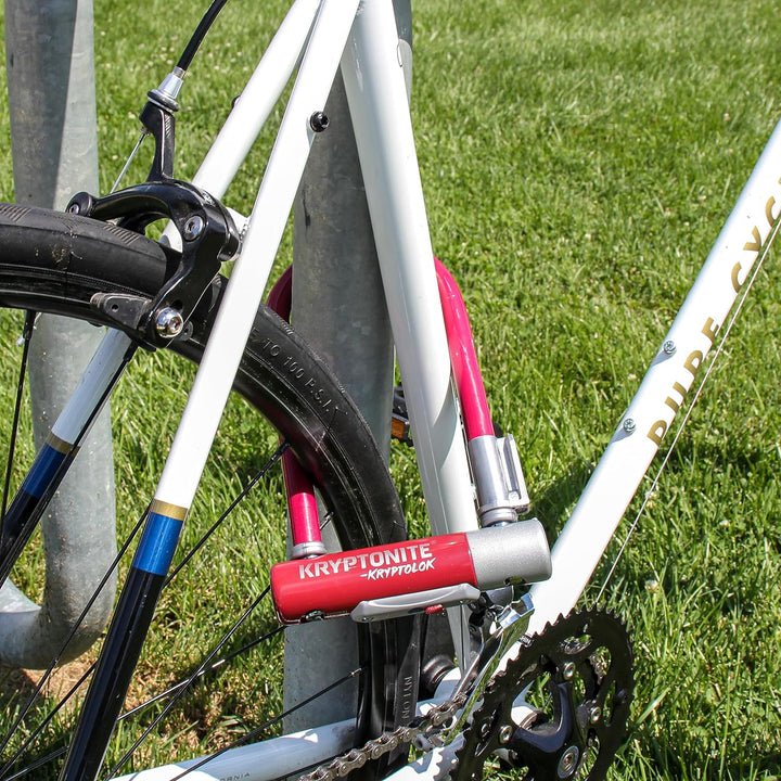 Kryptonite Kryptolok Mini-7 12,7 mm U-Lock Fahrradschloss mit FlexFrame-U Halterung, Unisex-Erwachse