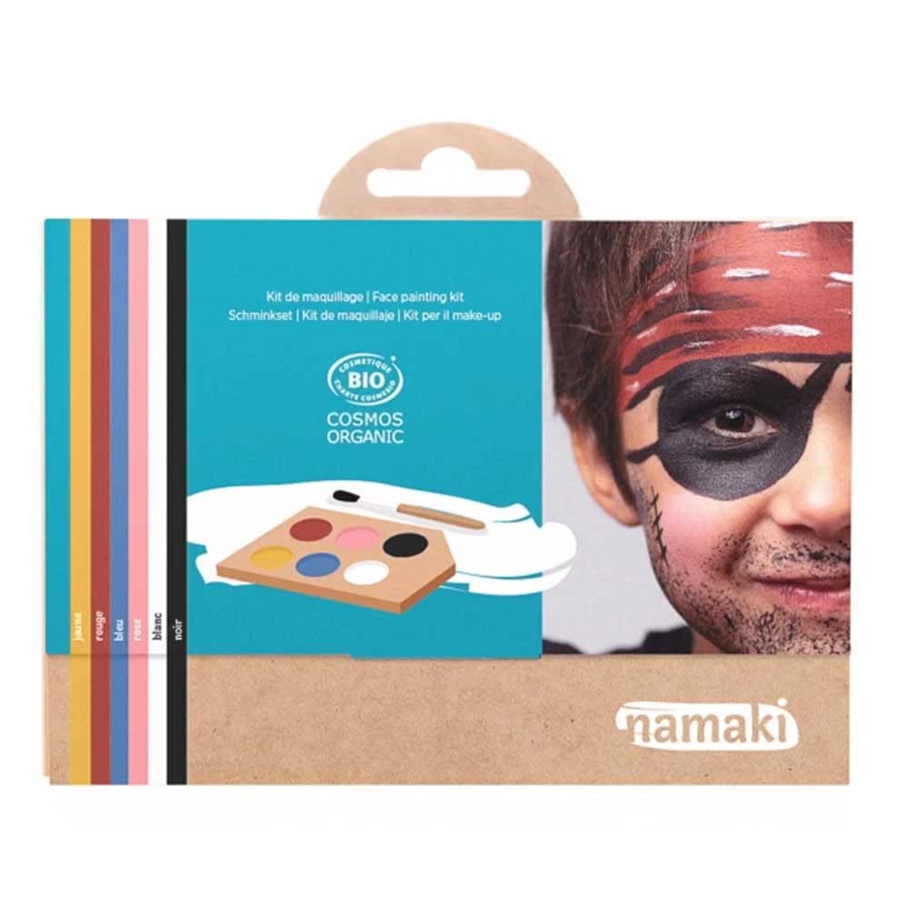NAMAKI Bio Schminkset, 6-Farben, Regenbogen, Naturkosmetik