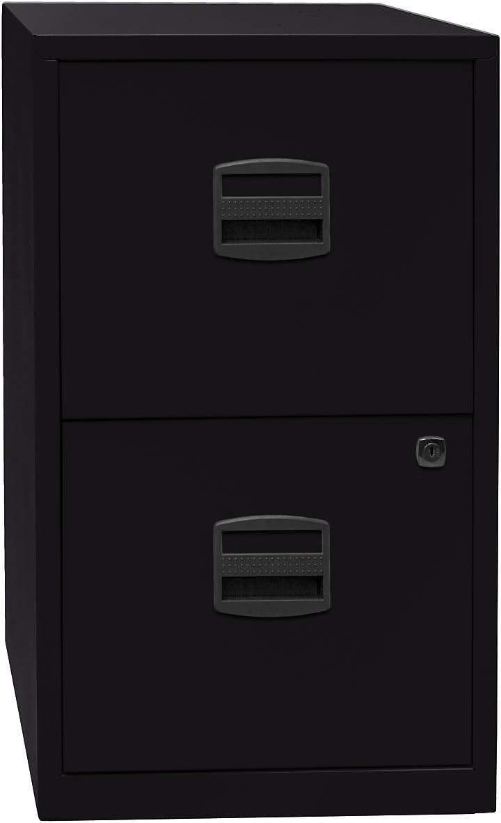 Bisley Home Hängeregistraturschrank PFA, 2 HR-Schubladen, Metall, 645 Lichtgrau, 40 x 41.3 x 67.2 cm