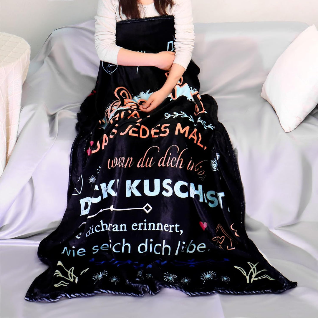 Original Geschenk Lieber Enkel Ich Hoffe Dass Jedes Mal Wenn Du Dich In Diese Decke Kuschelst Sie Di