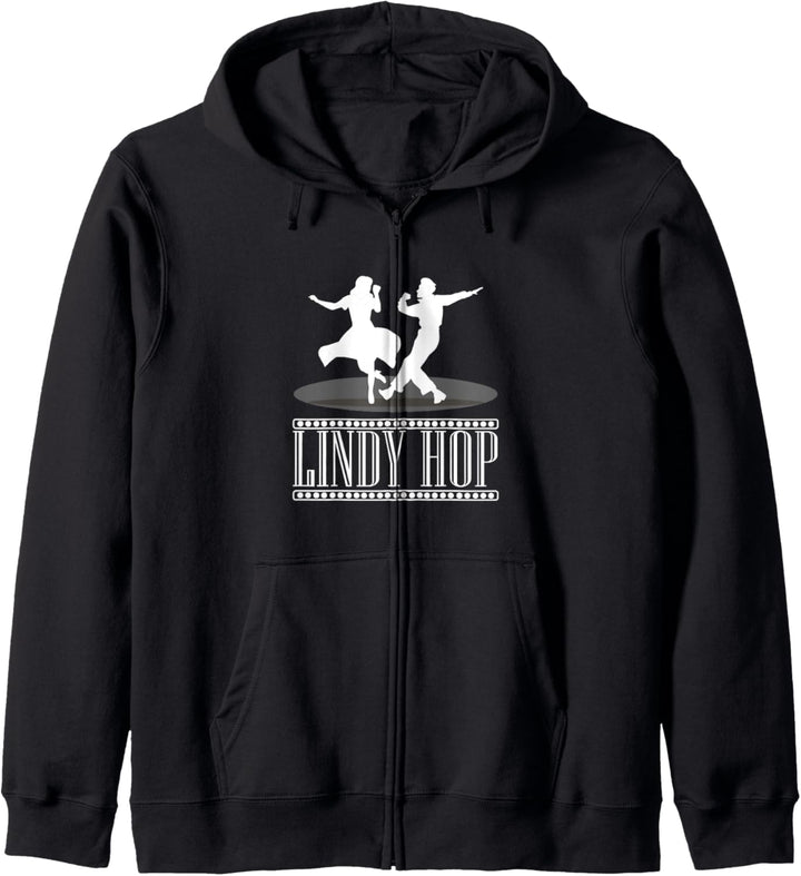 Swing Lindy Hop 40er Jahre Paar Paar Tanz Kapuzenjacke