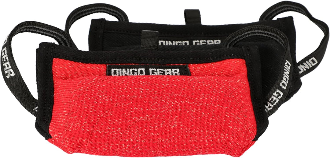 Dingo Gear Beisskissen Keilform Mini Weicher aus Baumwolle-Nylon Schwarz Welpen und Junge Hunde Ausb
