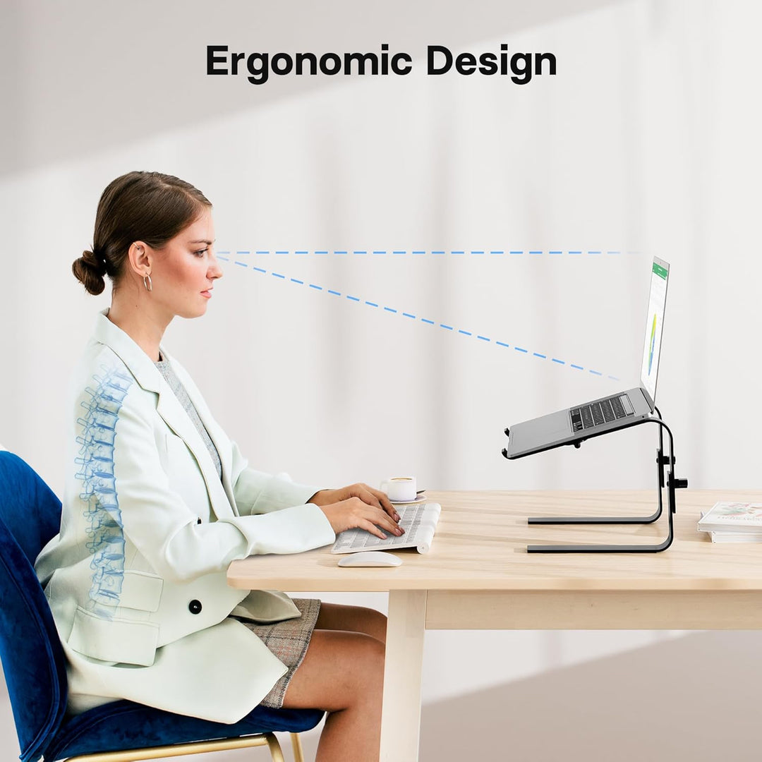 BONTEC Laptop Ständer, Laptop Stand Höhenverstellbar, Ergonomische Laptop Halterung, Kompatibel mit