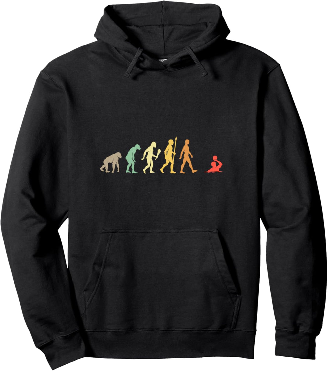 Wasserball Evolution Geschenk Vintage Wasserball Spieler Pullover Hoodie