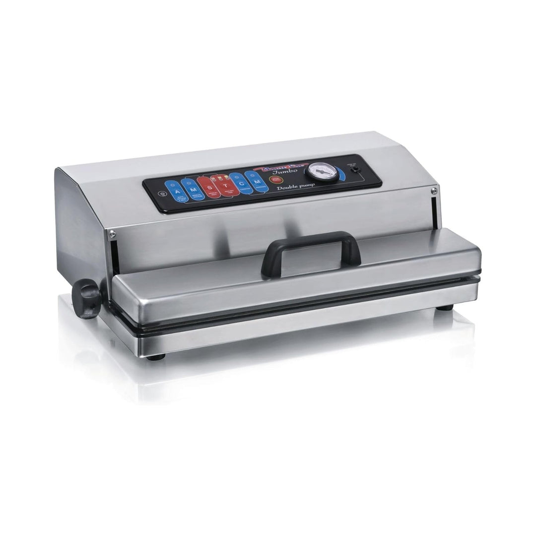 Magic Vac, Jumbo 40, Heavy Duty Lebensmittel-Vakuummaschine aus Edelstahl, Ideal für Vakuumbeutel un