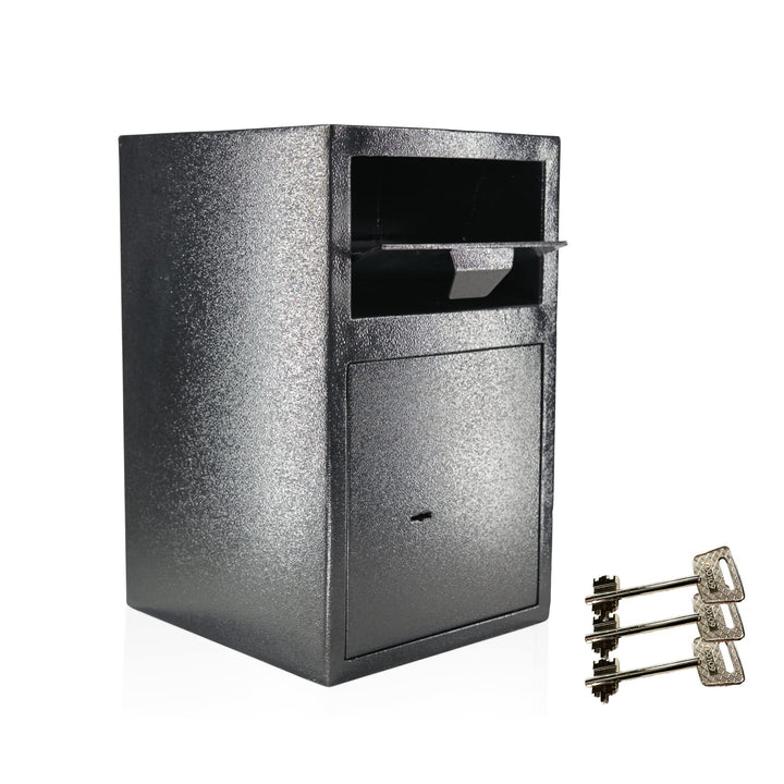 Einwurftresor mit Einwurfklappe | Autohaustresor | Tresor mit 3 x Schlüsseln | Depositsafe