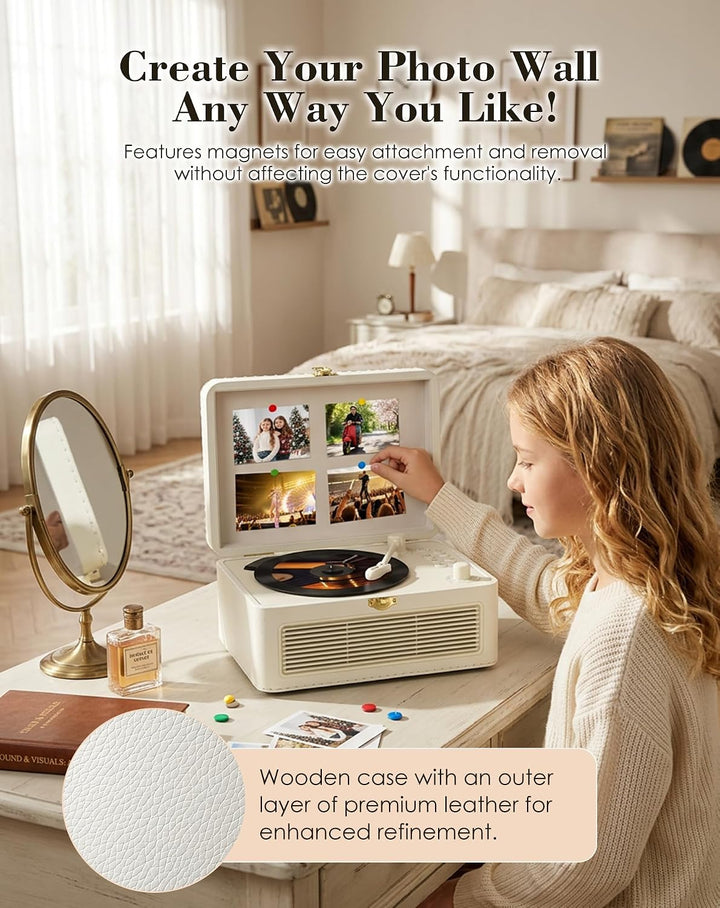 Tragbar CD Player Bluetooth Retro Radio mit CD-Player mit Lautsprecher Unterstützung USB &amp; AUX-Wiede