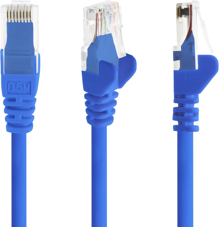 1aTTack.de Cat6 7,5m blau 10 Stück Netzwerkkabel Patchkabel Cat6 Lan Kabel 1000 Mbits Ethernet Lan b