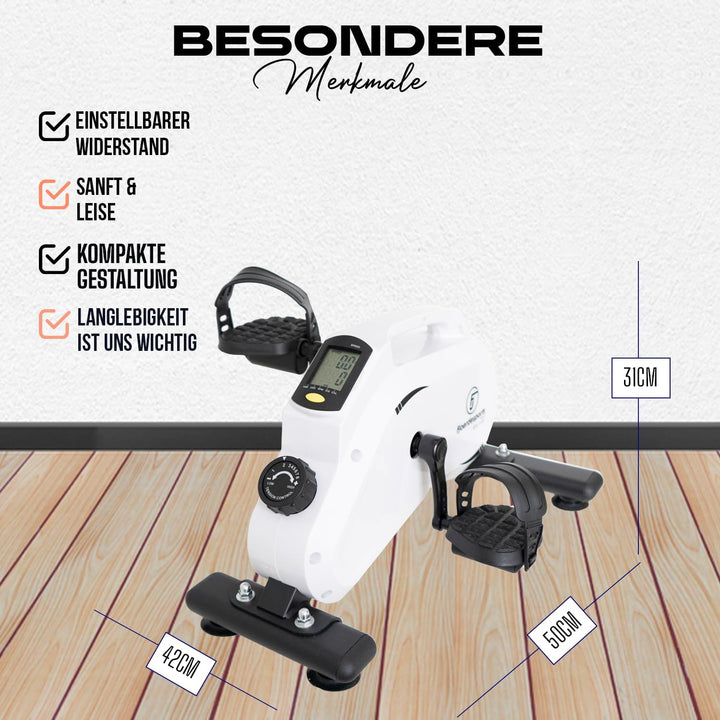 Arm- und Beintrainer, Mini-Heimtrainer, Bewegungstrainer, Training im Home-Office, mit Trainingsdisp