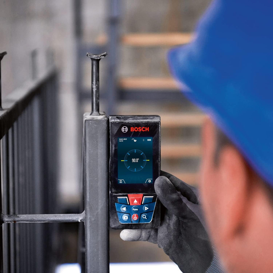 Bosch Professional Laser-Entfernungsmesser GLM 150-27 C (integrierte Kamera, integrierter 3,6 V Akku