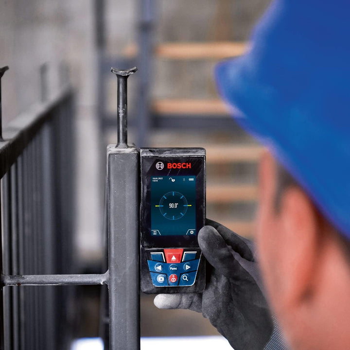 Bosch Professional Laser-Entfernungsmesser GLM 150-27 C (integrierte Kamera, integrierter 3,6 V Akku