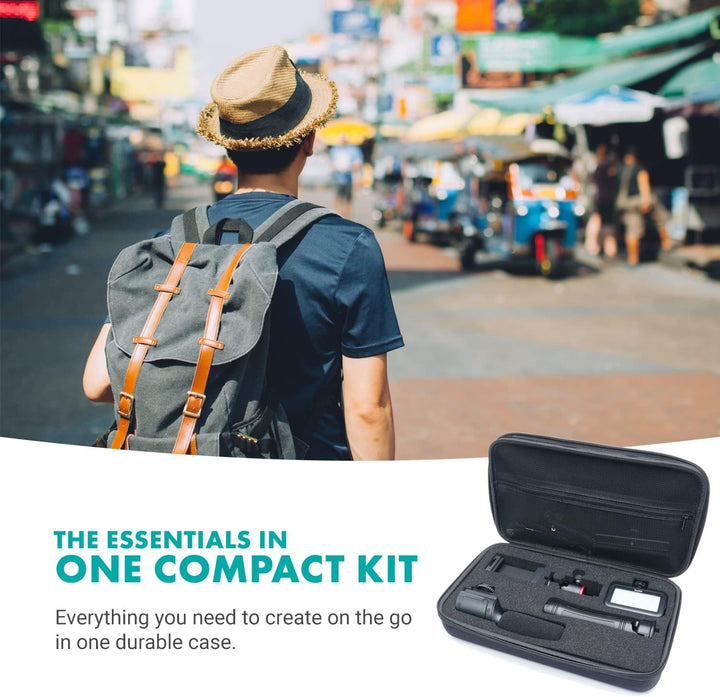 Movo uVlogger - Android/USB-C kompatibles Vlogging-Set für Handy-Video-Set, Zubehör: Handy-Stativ, H