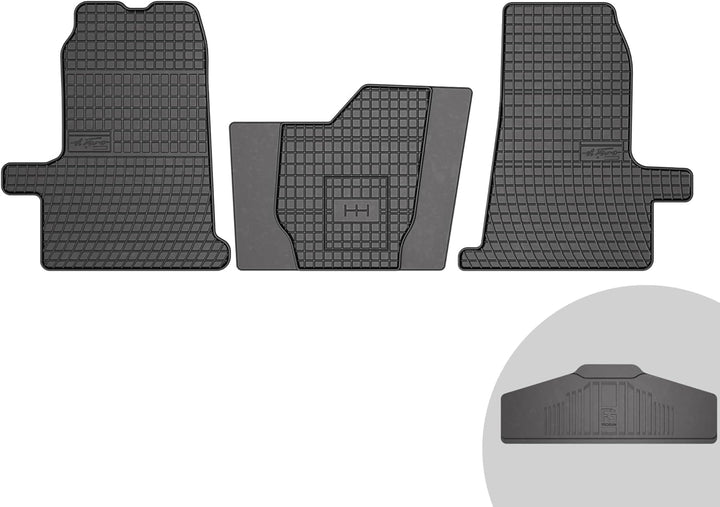 FROGUM EL Toro Gummimatten Ganzjähriges-Set von Autofussmatte Auto Fussmatten für Ford Transit V 200