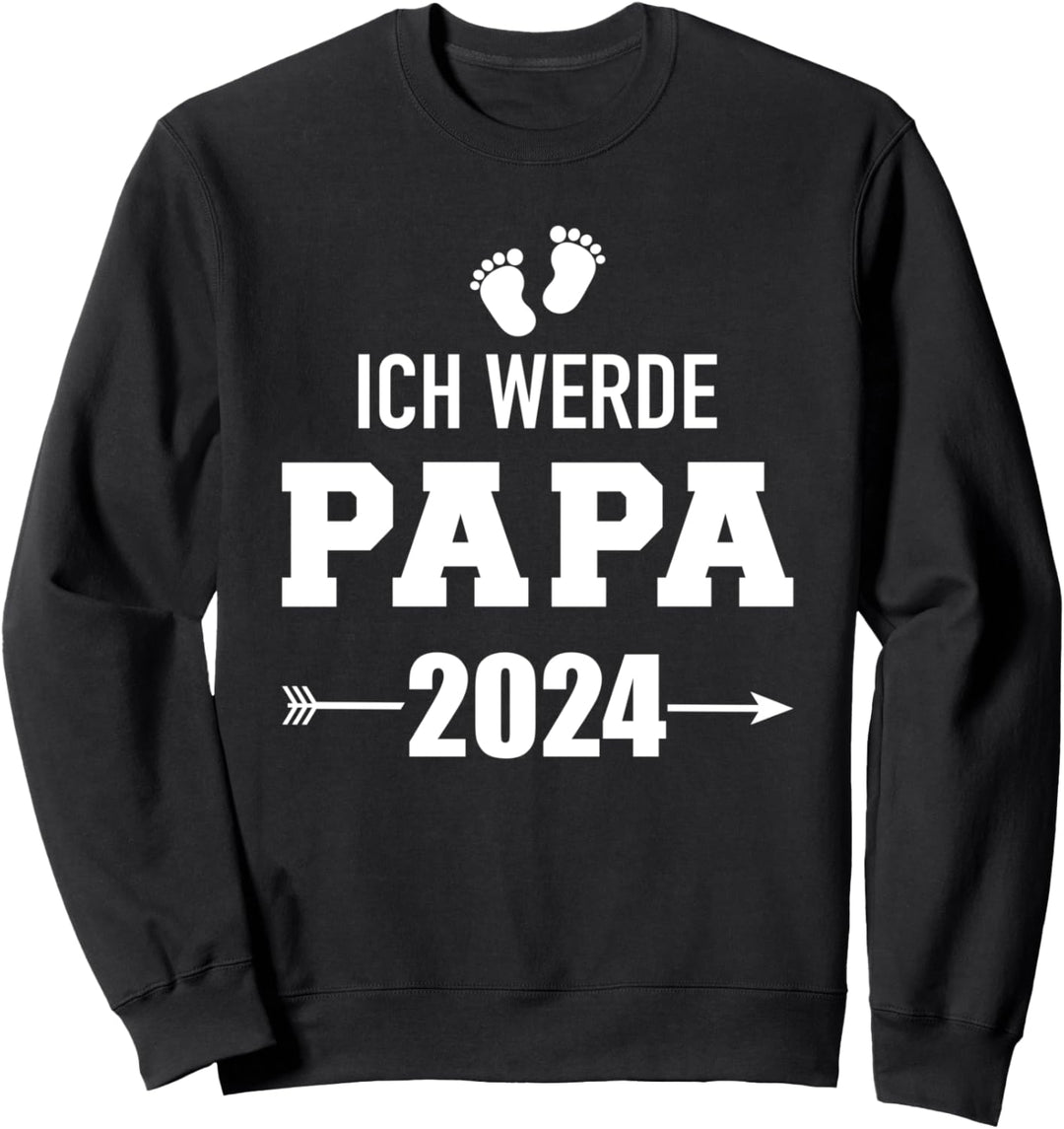 Ich werde Papa 2024 werdender Vater Sweatshirt