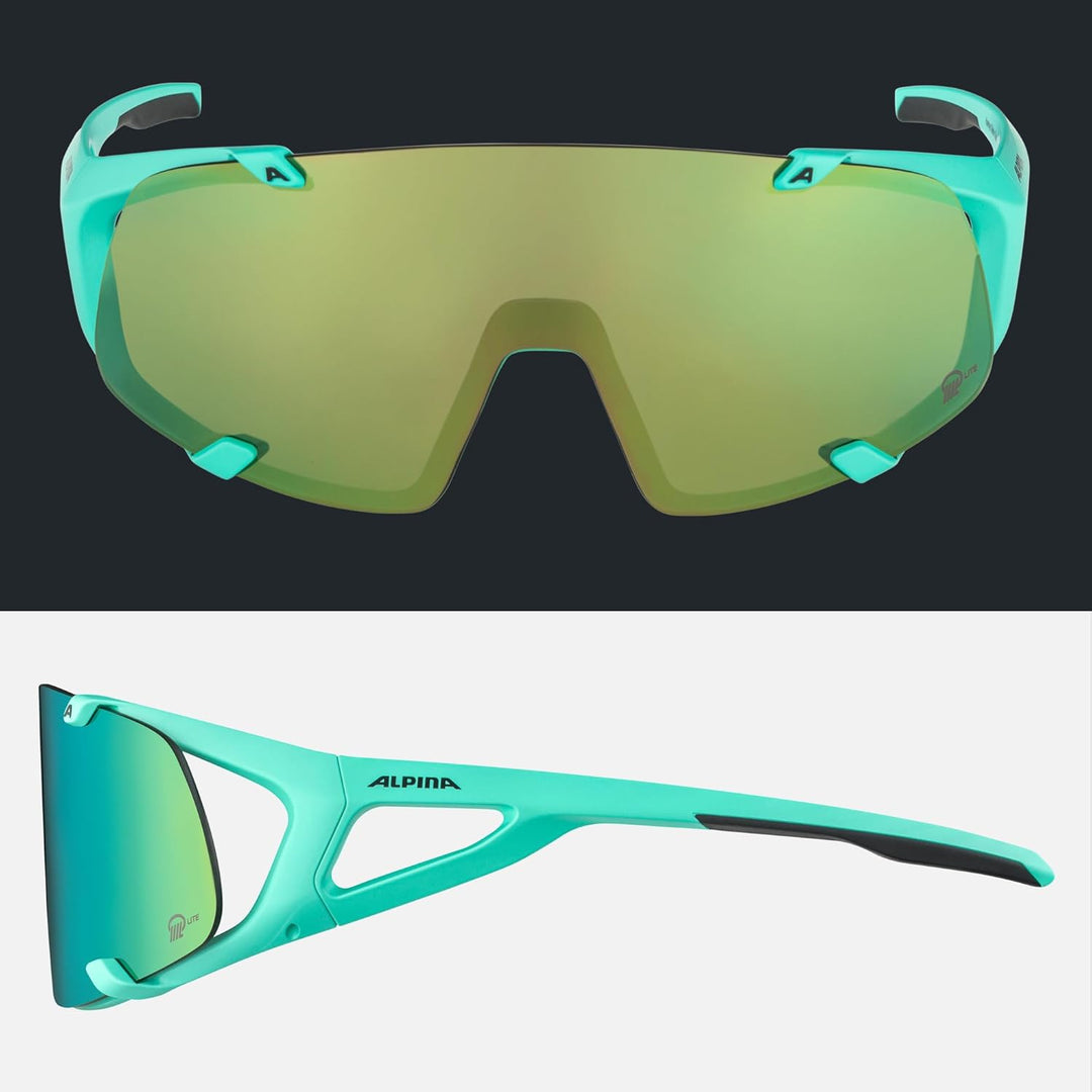 ALPINA Unisex Sport- &amp; Fahrradbrille Sportbrille (1er Pack) Einheitsgrösse turquoise matt, Einheitsg