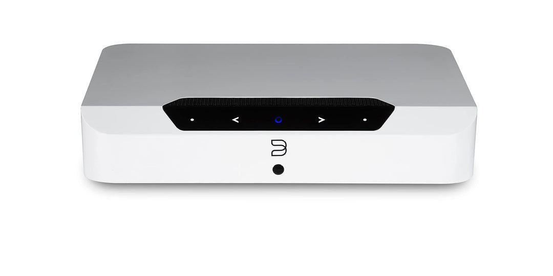 Bluesound Powernode Edge Kompakter Kabelloser Hochauflösender Multiroom Musik-Streamer - Weiss White