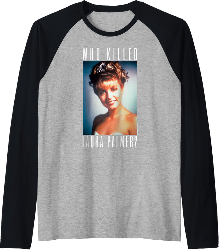Twin Peaks Laura Palmer Portraittext V3 Raglan