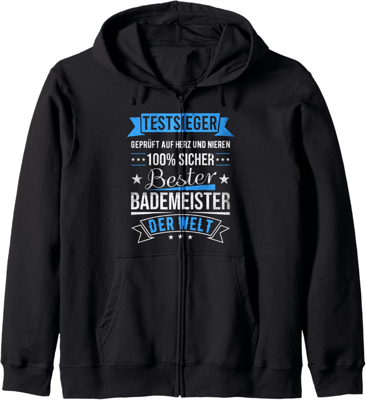 Bester Bademeister Der Welt 100% Sicher Testsieger Kapuzenjacke