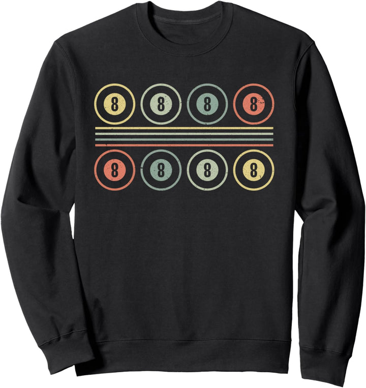 Vintage Retro Pool Billiard Spieler Gift Idea Sweatshirt