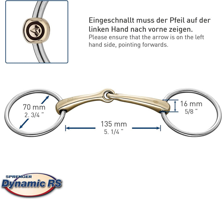Sprenger DynamicRS einf.gebr.Wassertr.16mm SENSOGAN silber 13.5, silber 13.5